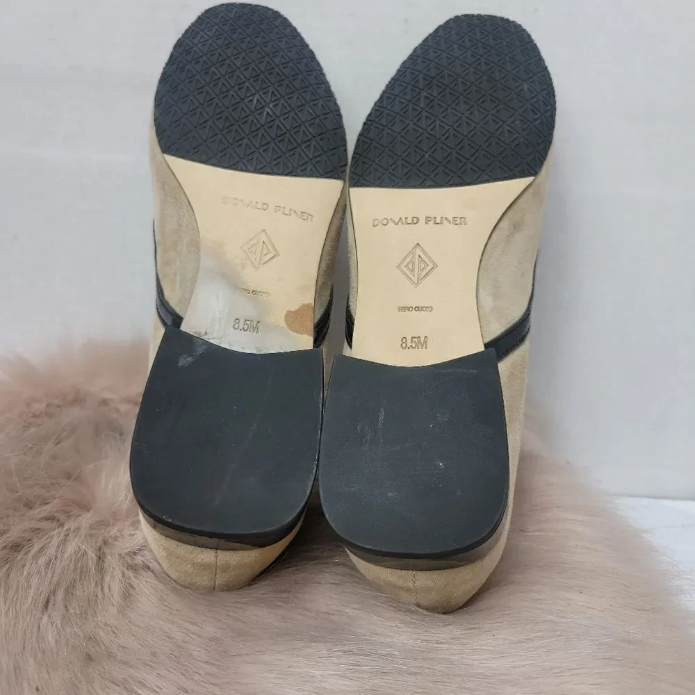 Donald Pliner Women's Rezza Smoking Slip-On Loafers Shoes Size 8.5